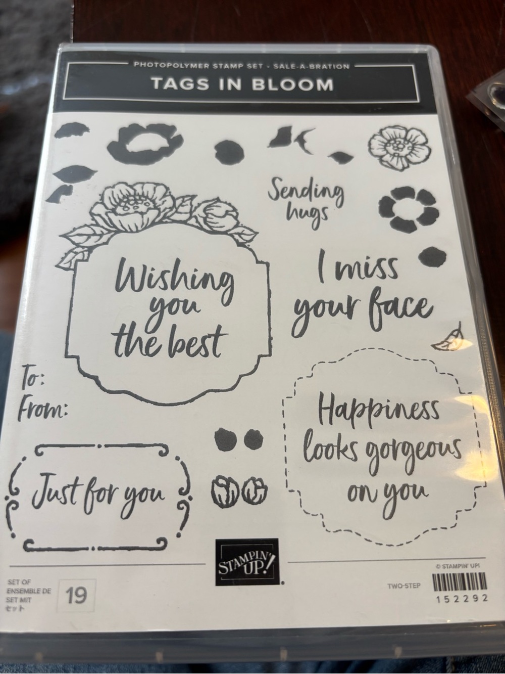 Stampin' Up! Tags in Bloom Clear Photopolymer Stamp Set -